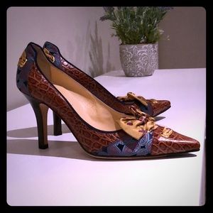 Cole Haan Multi-Patterned Pointy Heels